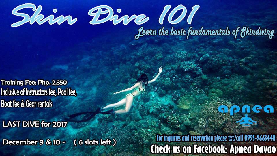 Learn Skin/Freediving With Apnea Davao' Skindive 101 (2D) Freediving